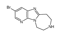 3-BROMO-7,8,9,10-TETRAHYDRO-6H-PYRIDO[3',2':4,5]IMIDAZO[1,2-D][1,4]DIAZEPINE Structure