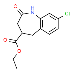 ETHYL8-CHLORO-2-OXO-2,3,4,5-TETRAHYDRO-1H-BENZO[B]AZEPINE-4-CARBOXYLATE结构式