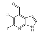 5-Chloro-6-iodo-1H-pyrrolo[2,3-b]pyridine-4-carbaldehyde picture