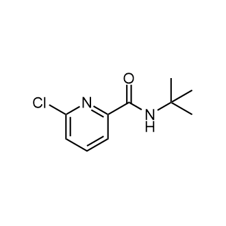 6-氯-N-(1,1-二甲基乙基)-2-吡啶甲酰胺结构式