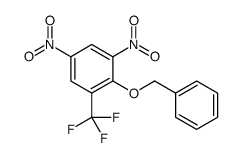 1,5-dinitro-2-phenylmethoxy-3-(trifluoromethyl)benzene结构式