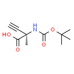 Boc-alpha-methyl-D-Propargylglycine结构式