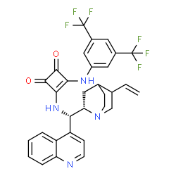 3-[[3,5-双(三氟甲基)苯基]氨基]-4-[(8α,9S)-奎宁-9-基氨基]-3-环丁-1,2-二酮图片