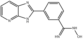 3-(7-氮杂-2-苯并咪唑基)苄胺肟结构式