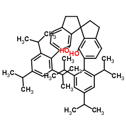 (S)-6,6'-双(2,4,6-三异丙基苯基)螺环二酚结构式