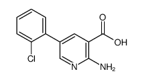 2-amino-5-(2-chlorophenyl)pyridine-3-carboxylic acid结构式