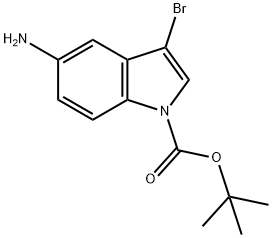 tert-butyl 5-amino-3-bromo-1h-indole-1-carboxylate Structure