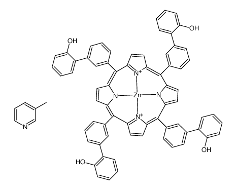 Zn((HOC6H4C6H4)4C20H8N4)(CH3C5H4N) Structure