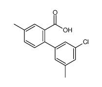 2-(3-chloro-5-methylphenyl)-5-methylbenzoic acid结构式
