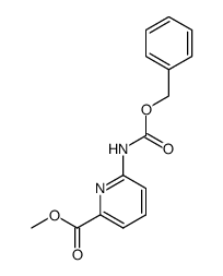 methyl 6-(benzyloxycarbonylamino)picolinate Structure