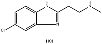 [2-(5-chloro-1H-benzimidazol-2-yl)ethyl]methylamine dihydrochloride structure