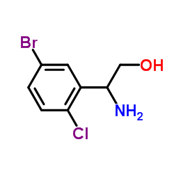 2-Amino-2-(5-bromo-2-chlorophenyl)ethanol Structure