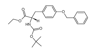 3-(4-BENZYLOXY-PHENYL)-2-TERT-BUTOXYCARBONYLAMINO-PROPIONIC ACID ETHYL ESTER Structure