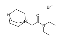 1-(2-(diethylamino)-2-oxoethyl)-1,4-diazabicyclo[2.2.2]octan-1-ium bromide结构式