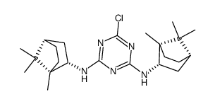 2-chloro-4,6-bis(2-isobornylamino)-s-triazine Structure