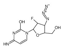 4-amino-1-[(2R,3R,4R,5S)-4-azido-3-fluoro-5-(hydroxymethyl)oxolan-2-yl]pyrimidin-2-one结构式