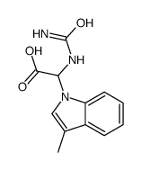 2-(carbamoylamino)-2-(3-methylindol-1-yl)acetic acid Structure