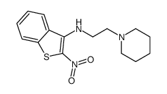 2-nitro-N-(2-piperidin-1-ylethyl)-1-benzothiophen-3-amine Structure