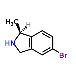 (1S)-5-Bromo-1-methylisoindoline Structure