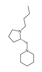 (S)-1-n-butyl-2-<(piperidin-1-yl)methyl>pyrrolidine结构式