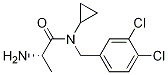 (S)-2-AMino-N-cyclopropyl-N-(3,4-dichloro-benzyl)-propionaMide结构式