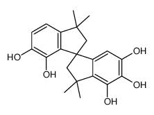 (1R)-1',1',3,3-tetramethyl-1,3'-spirobi[2H-indene]-4,4',5,5',6-pentol结构式