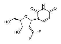 2'-Deoxy-2'-difluoromethyleneuridine结构式