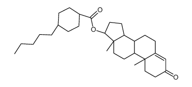 testosterone-4-n-pentylcyclohexyl carboxylate结构式