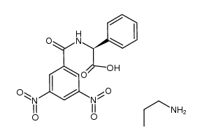 n-propylammonium N-(3,5-dinitrobenzoyl)-α-phenylglycinate结构式