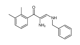 2-amino-3-(benzylamino)-1-(2,3-dimethylphenyl)prop-2-en-1-one Structure