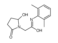 N-(2,6-dimethylphenyl)-2-(2-hydroxy-5-oxopyrrolidin-1-yl)acetamide结构式