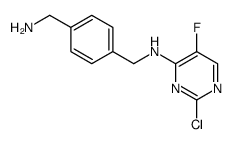 N-(4-(aminomethyl)benzyl)-2-chloro-5-fluoropyrimidin-4-amine Structure