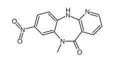 6,11-dihydro-6-methyl-8-nitro-5H-pyrido(2,3-b)(1,5)benzodiazepin-5-one Structure