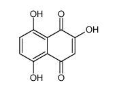 2,5,8-trihydroxy-1,4-naphthoquinone结构式