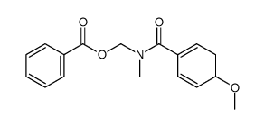 (4-methoxy-N-methylbenzamido)methyl benzoate结构式