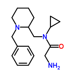 N-[(1-Benzyl-2-piperidinyl)methyl]-N-cyclopropylglycinamide结构式