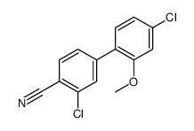 2-chloro-4-(4-chloro-2-methoxyphenyl)benzonitrile结构式