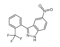 5-Nitro-3-[2-(trifluoromethyl)phenyl]-1H-indazole结构式