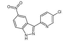 3-(5-chloropyridin-2-yl)-5-nitro-1H-indazole结构式