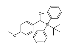 (tert-butyldiphenylsilyl)(4-methoxyphenyl)methanol Structure