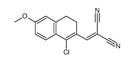 1-chloro-6-methoxy-2-[β,β-dicyano]-3,4-dihydronaphthalene Structure
