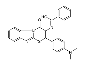 N-[2-[4-(dimethylamino)phenyl]-4-oxo-2,3-dihydro-[1,3]thiazino[3,2-a]benzimidazol-3-yl]benzamide结构式