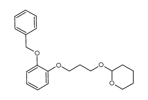 1-(3-perhydro-2H-pyran-2-yloxypropoxy)-2-(phenylmethoxy)benzene Structure