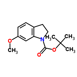 tert-Butyl 6-methoxyindoline-1-carboxylate structure
