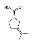 Cyclopentanecarboxylic acid, 3-(1-methylethylidene)-, (R)- (9CI) Structure