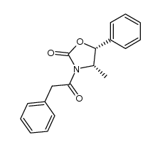 (4S,5R)-4-methyl-5-phenyl-3-phenylacetyloxazolidin-2-one结构式