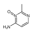 4-Pyrimidinamine, 2-methyl-, 3-oxide (9CI) Structure