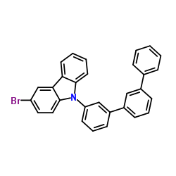 3-Bromo-9-(1,1':3',1''-terphenyl-3-yl)-9H-carbazole structure
