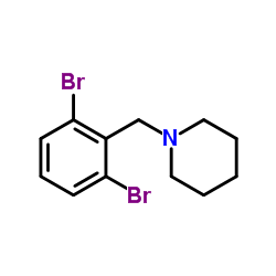 1-(2,6-Dibromobenzyl)piperidine structure