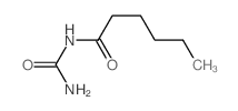 Hexanamide,N-(aminocarbonyl)- Structure